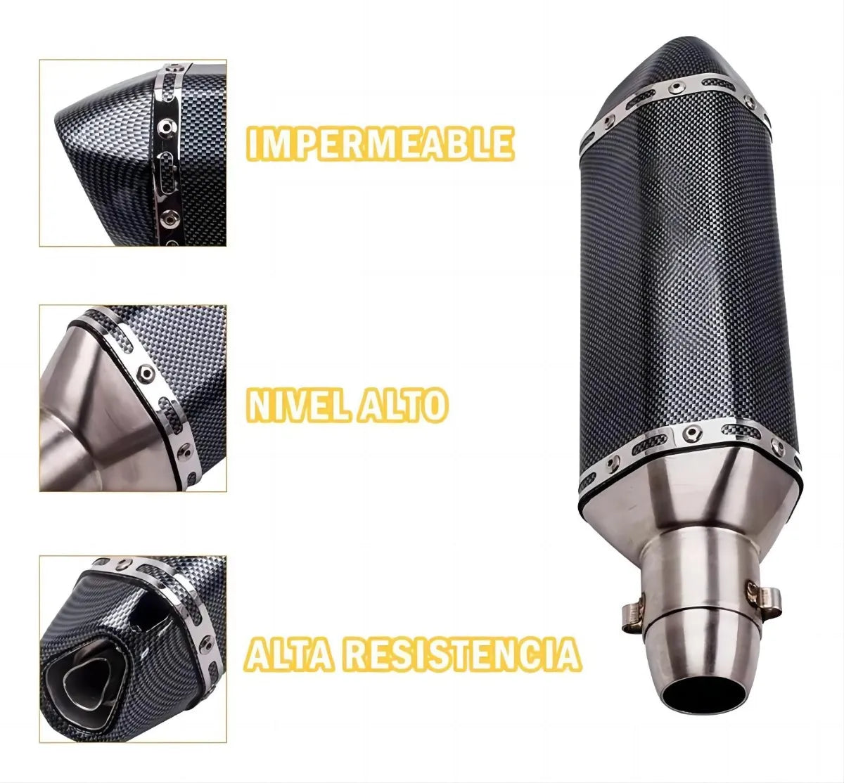 Escape tipo Akrapovic 51mm Universal Moto