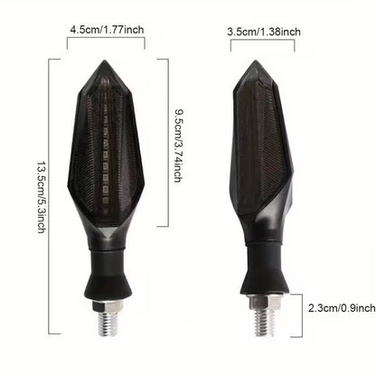 Señaleros Led Secuenciales Luz Amarilla Universales Moto Amarillo