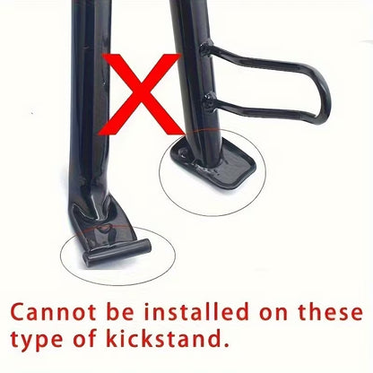 Extensor De Pie Pata Lateral Moto Bicicleta Base Soporte Negro