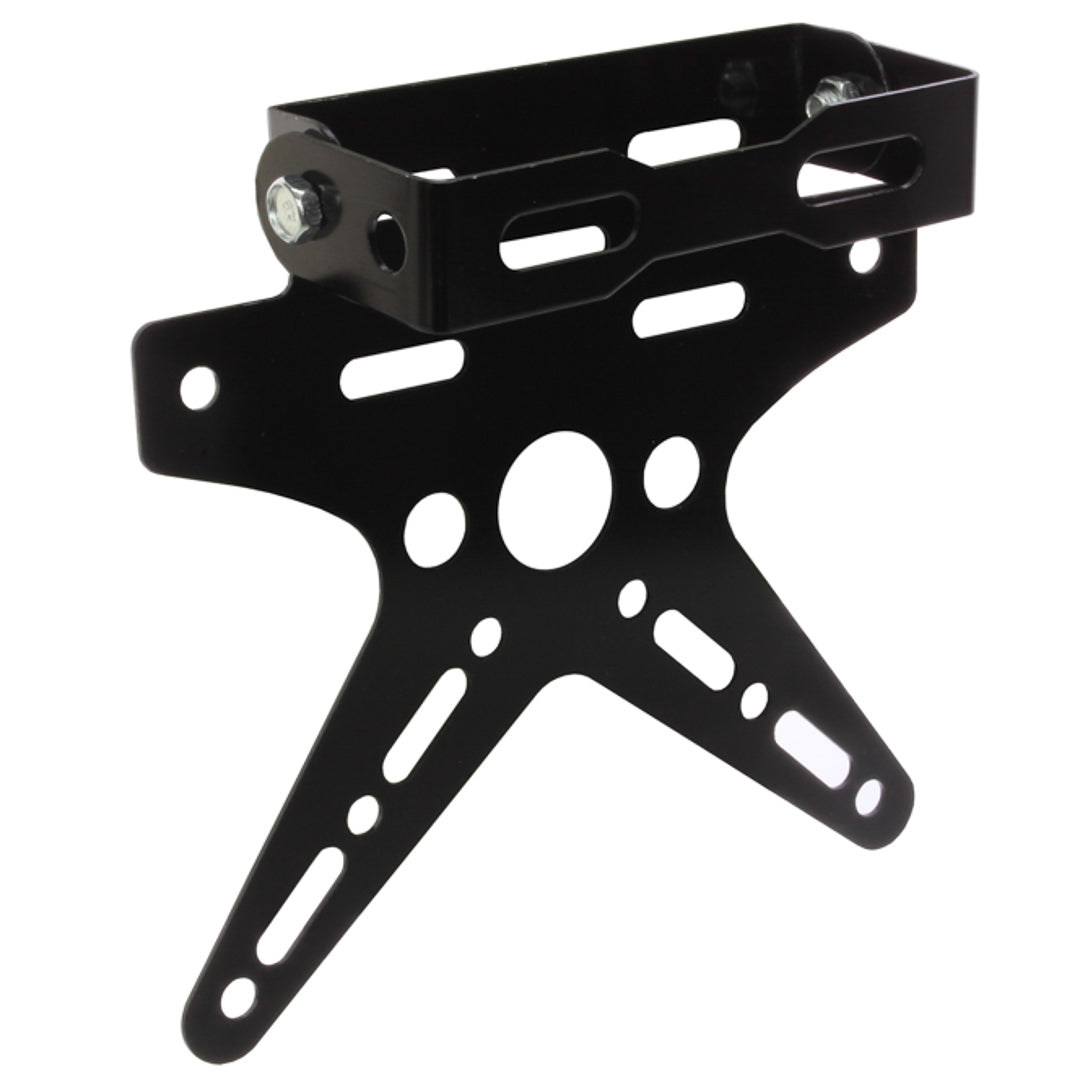 Porta Matricula Moto Rebatible Compacto Perfil Bajo Con Luz