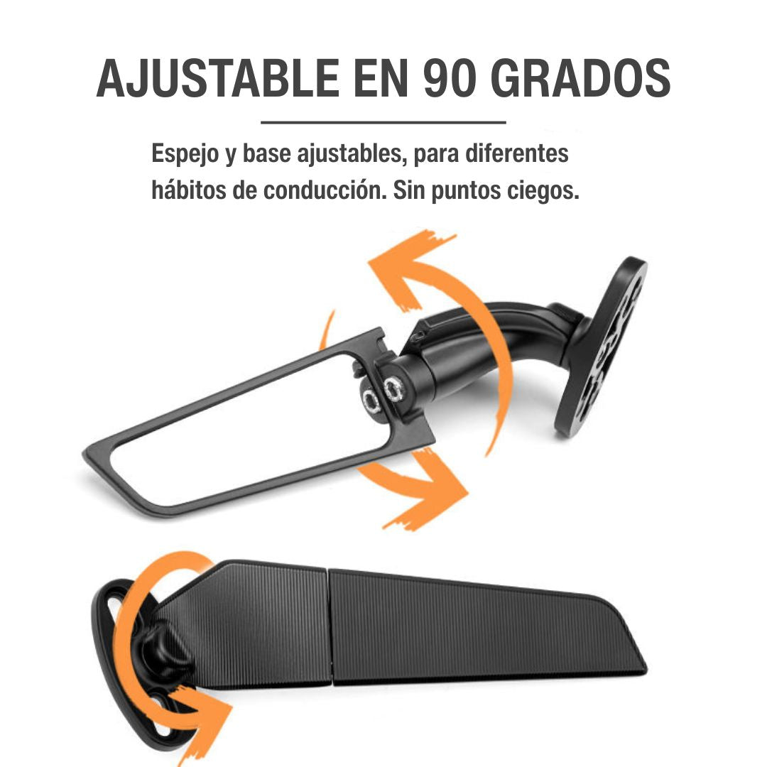 Espejos Alerón Para Motos Deportivas Espejos Gaviota Finos