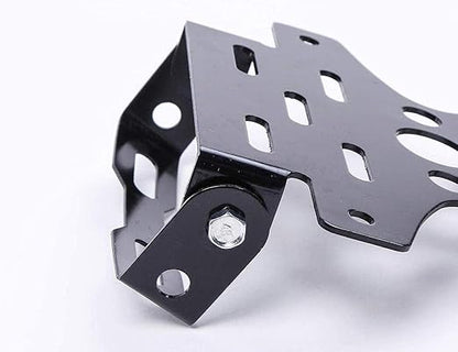 Porta Matricula Moto Rebatible Compacto Perfil Bajo Con Luz