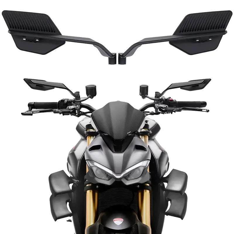 Espejos Moto Tipo Aleron Grande Aluminio Universal