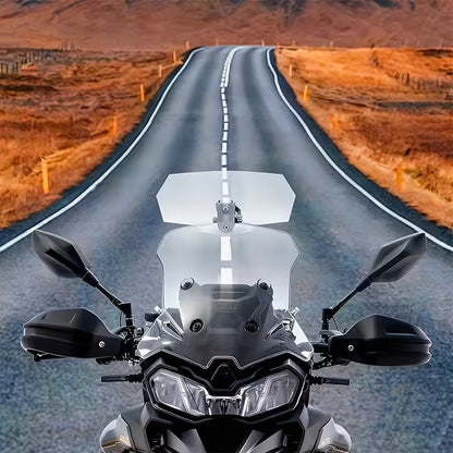 Deflector Parabrisas Para Moto Universal Transparente Transparente