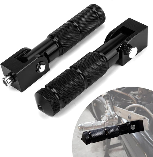 Posapies Universales De Aluminio Negro Para Moto