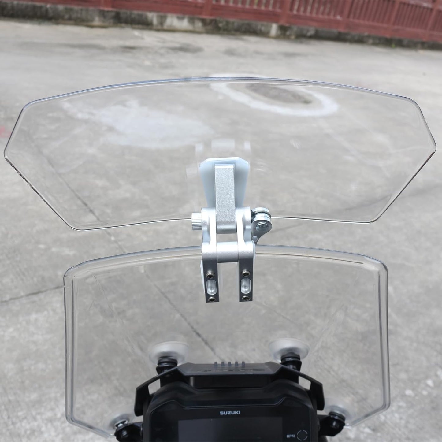 Deflector Parabrisas Para Moto Universal Transparente Transparente