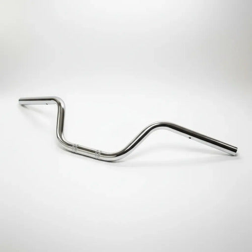 Manillar Para Moto Custom Chopper En Acero Cromado Y Negro
