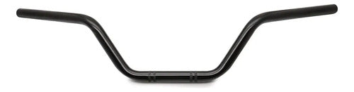 Manillar Para Moto Custom Chopper En Acero Cromado Y Negro