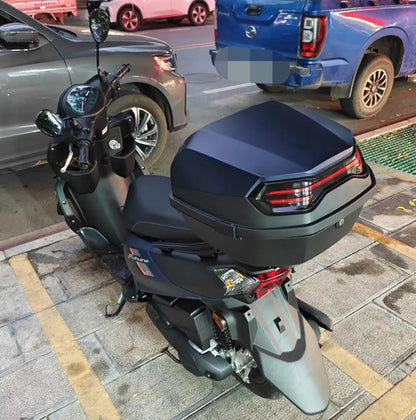 Baúl Trasero Moto 28L ABS Clásico Seguro Universal Con Llave