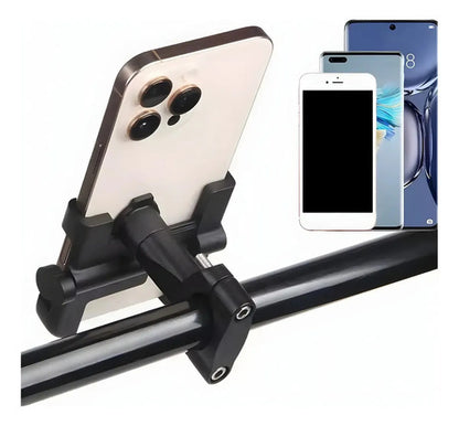 Soporte Celular Moto Universal Manillar Negro Ajustable