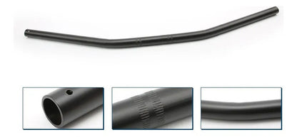 Manillar Café Racer Universal 7/8 22mm Recto Negro