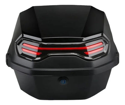 Baúl Trasero Moto 28L ABS Clásico Seguro Universal Con Llave