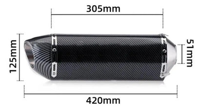 Escape Yoshimura Fibra Carbono Universal Moto Deportivo 51mm