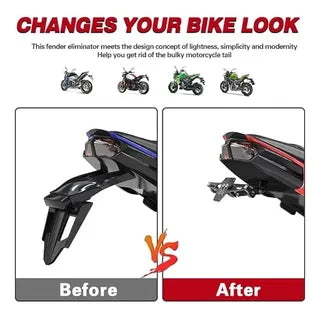 Porta Matricula Rebatible Placa Patente Moto Rebatible