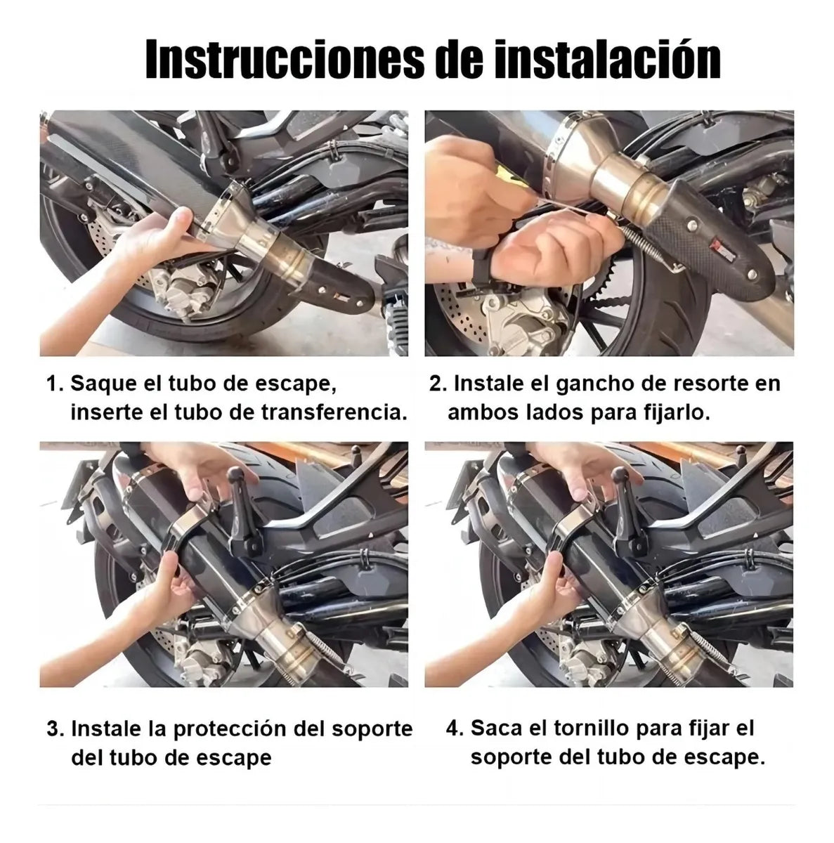 Escape tipo Akrapovic 51mm Universal Moto