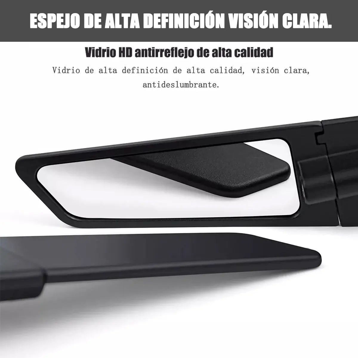 Espejos Moto Tipo Alerón Finos Universales Naked Y Otras