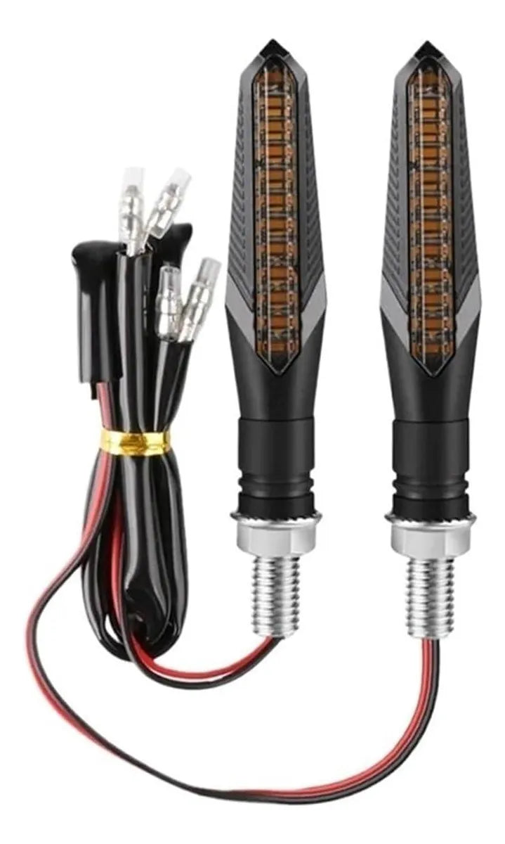 Señaleros LED Finos Universales 12V Para Moto