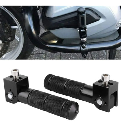 Posapies Universales De Aluminio Negro Para Moto