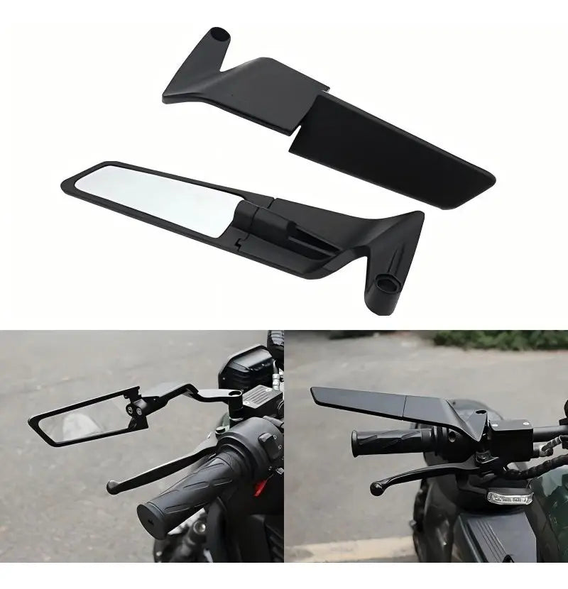 Espejos Moto Tipo Alerón Finos Universales Naked Y Otras