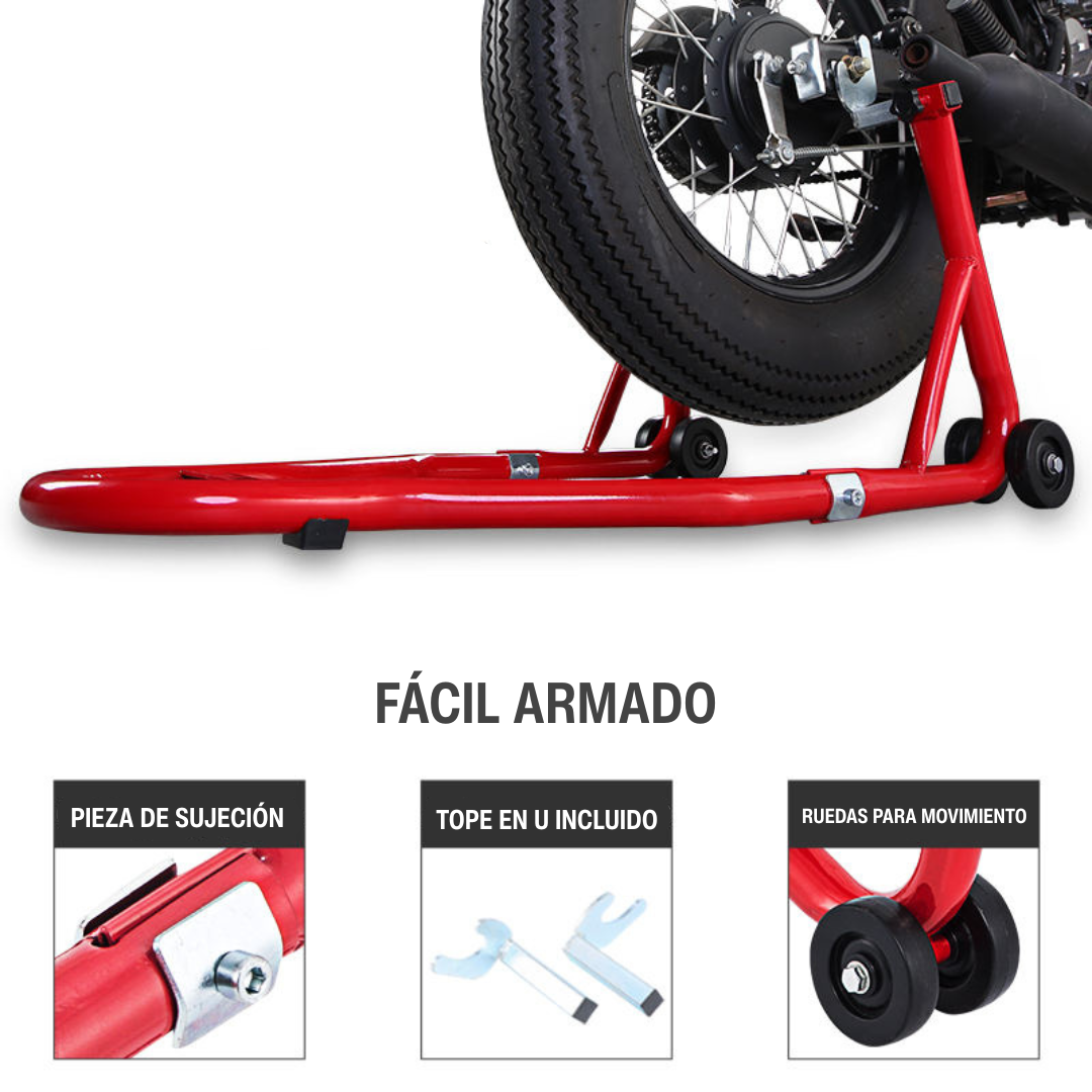 Gato Soporte Elevador Moto Rueda Trasera Delantera 350kgs