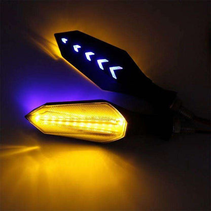 Señaleros Led Secuenciales Luz Amarilla Universales Moto Amarillo