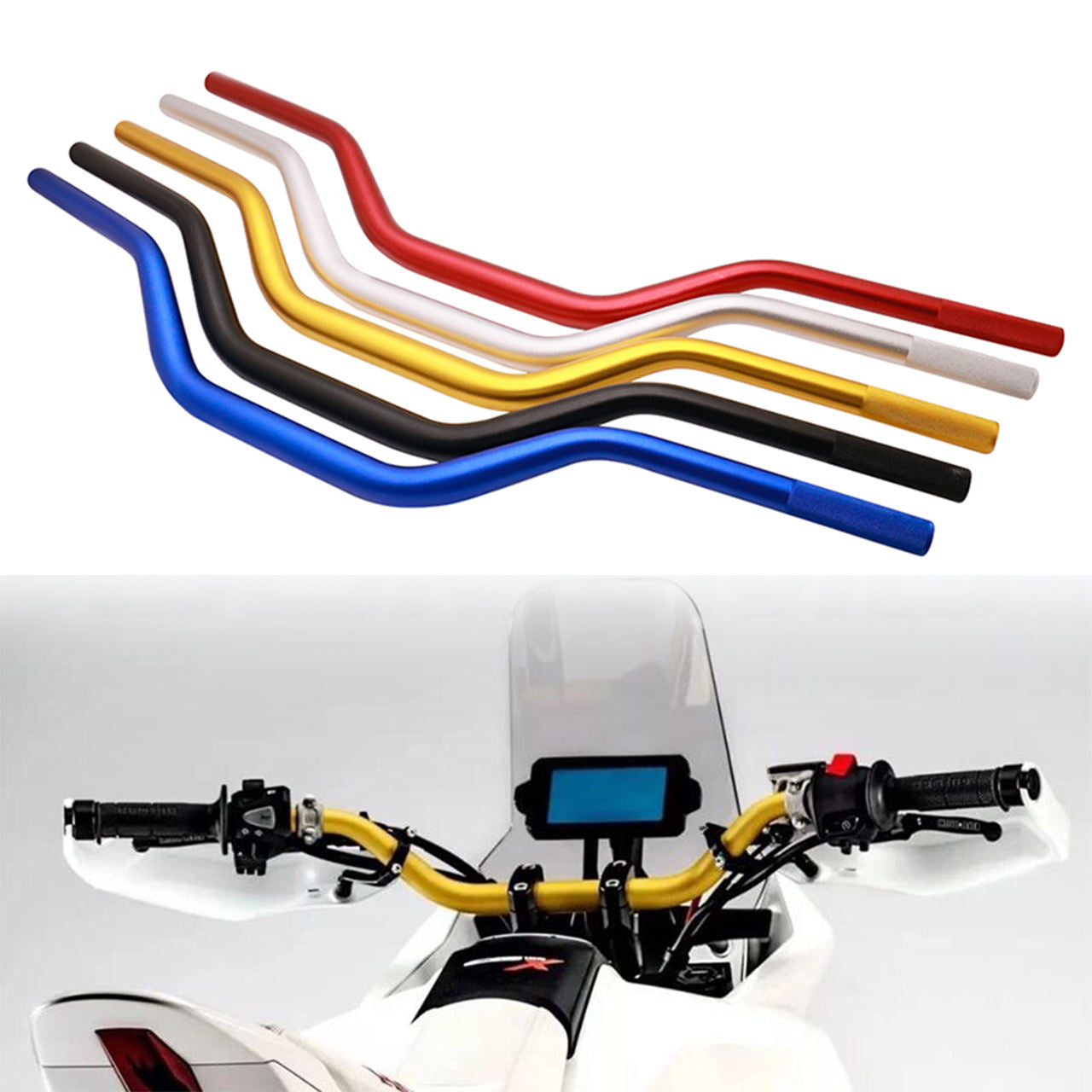 Manillar Universal Aluminio Para Moto 22mm
