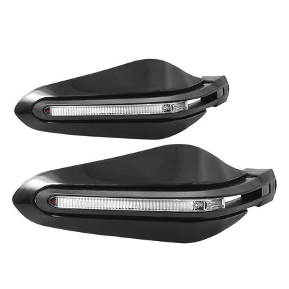 Guardamanos Moto Con Señalero LED Integrado Negro