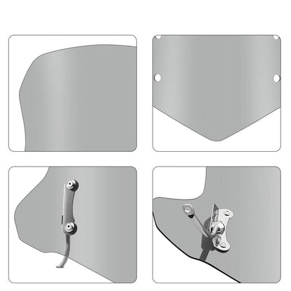 Parabrisas Universal Para Moto Pollerita 45cm