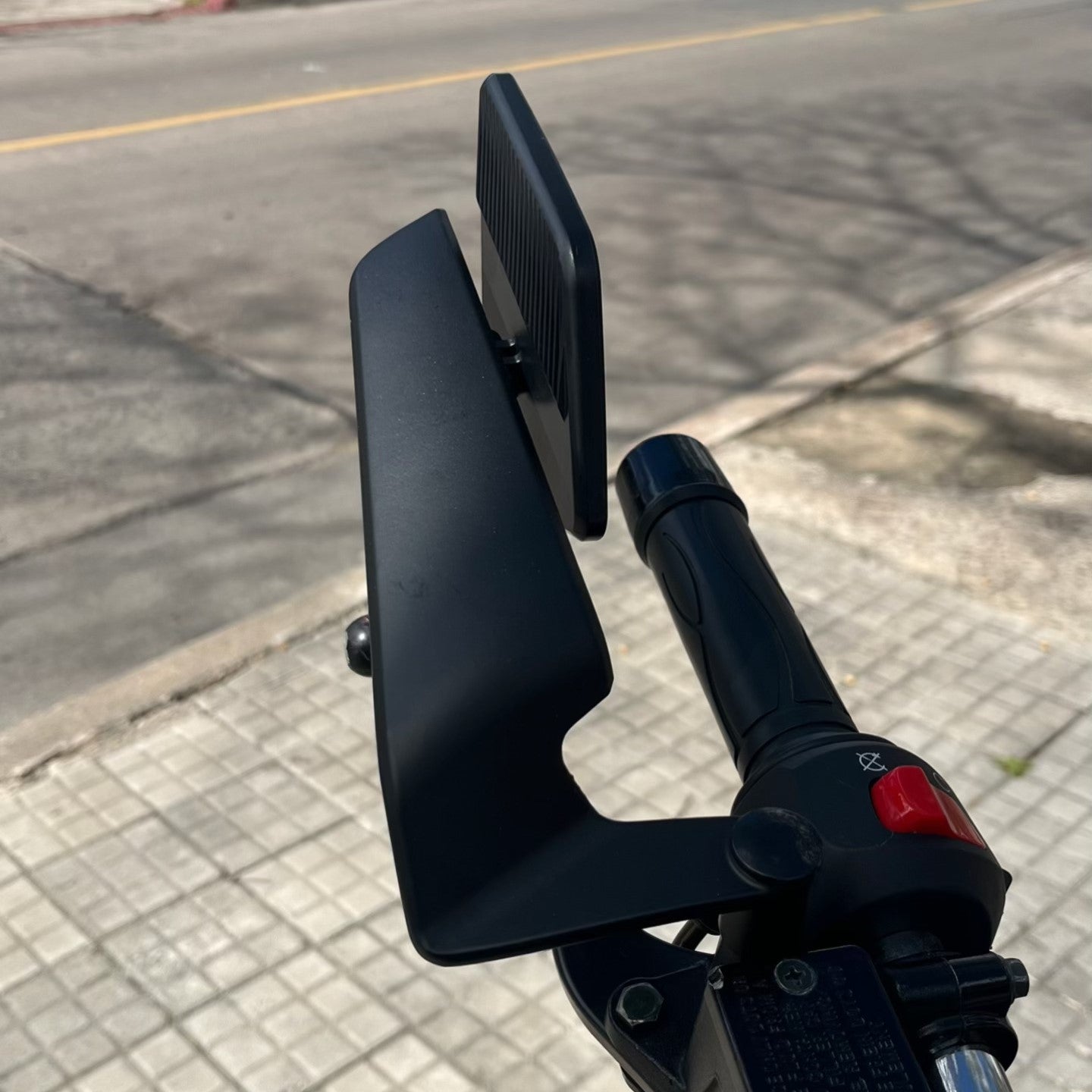 Espejos estilo Alerón Grande de Aluminio universal para naked