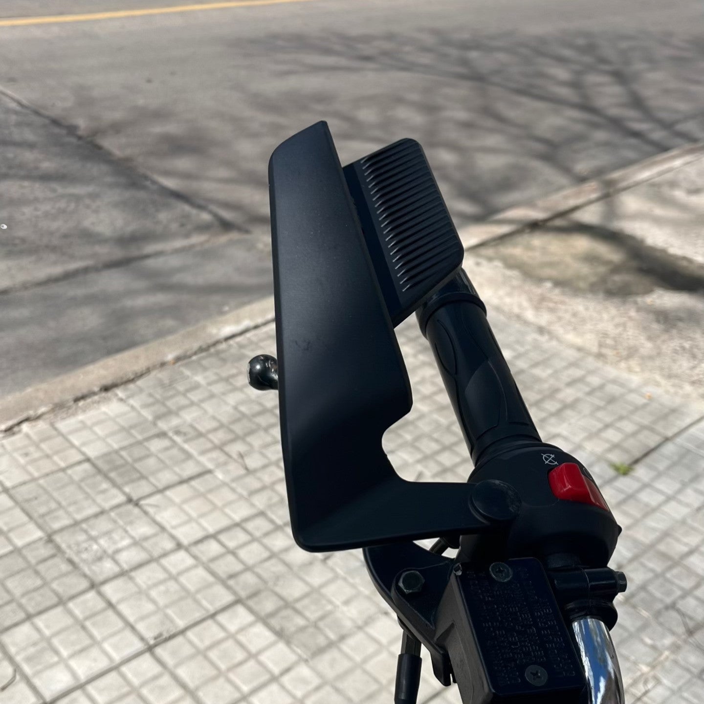Espejos estilo Alerón Grande de Aluminio universal para naked