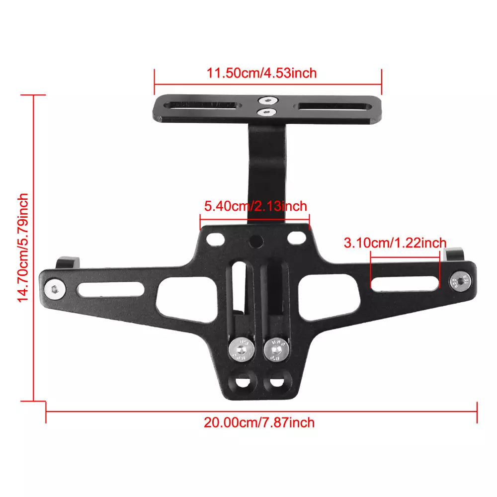Porta Matricula Rebatible Placa Patente Moto Rebatible