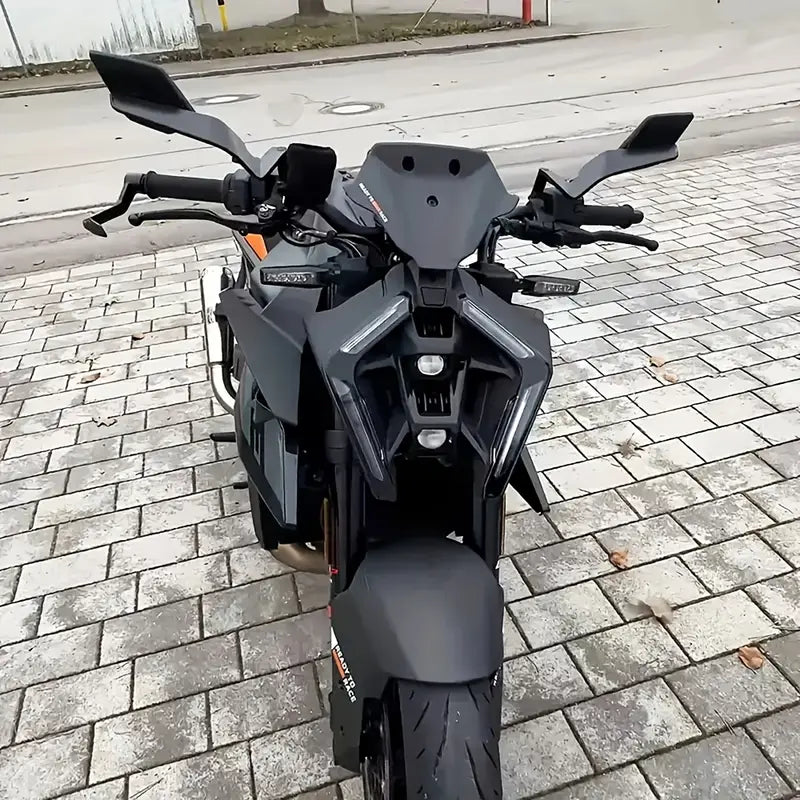 Espejos estilo Alerón Grande de Aluminio universal para naked