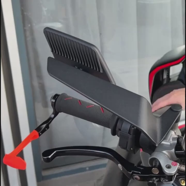 Espejos estilo Alerón Grande de Aluminio universal para naked